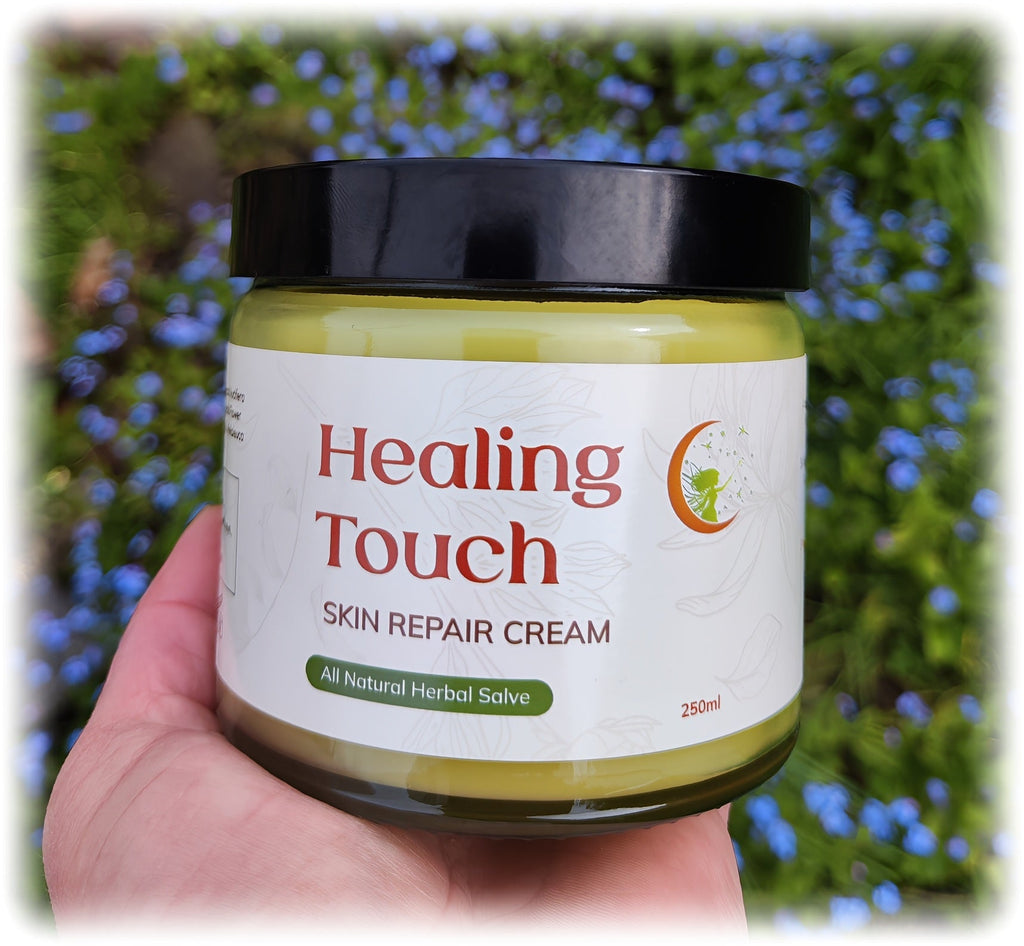 Healing Touch Skin Moisturise & Repair Cream - skin conditions, after sun, tattoo care, cuts, burns...