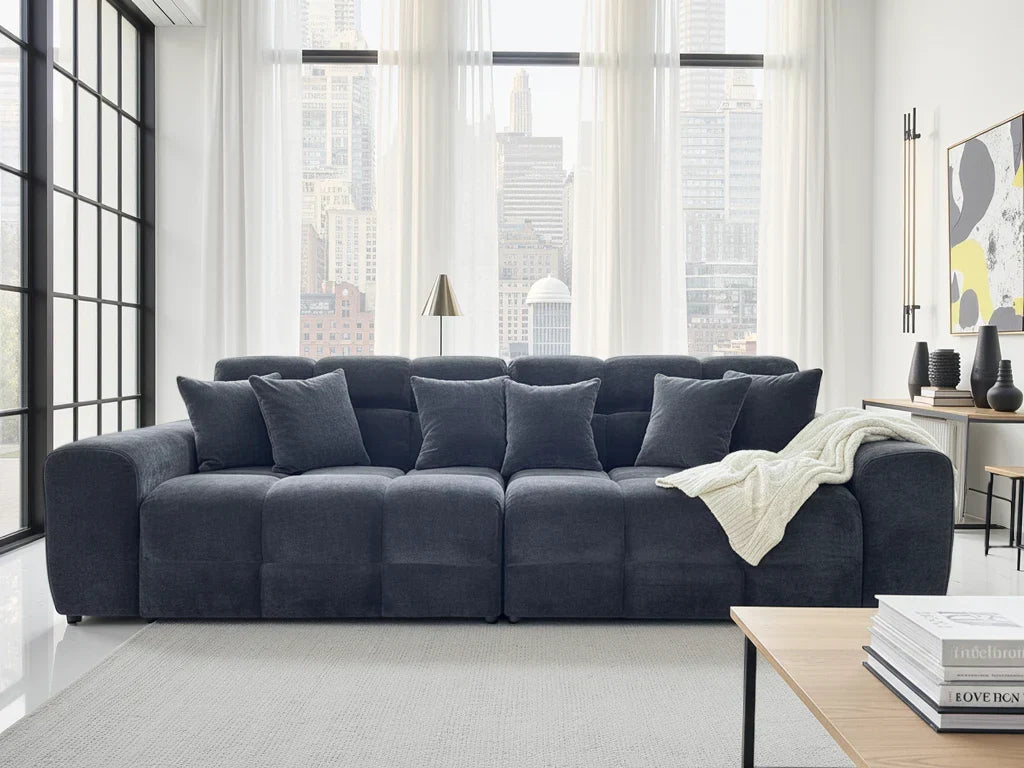 Jacob Ribbed 4-Seater Sofa