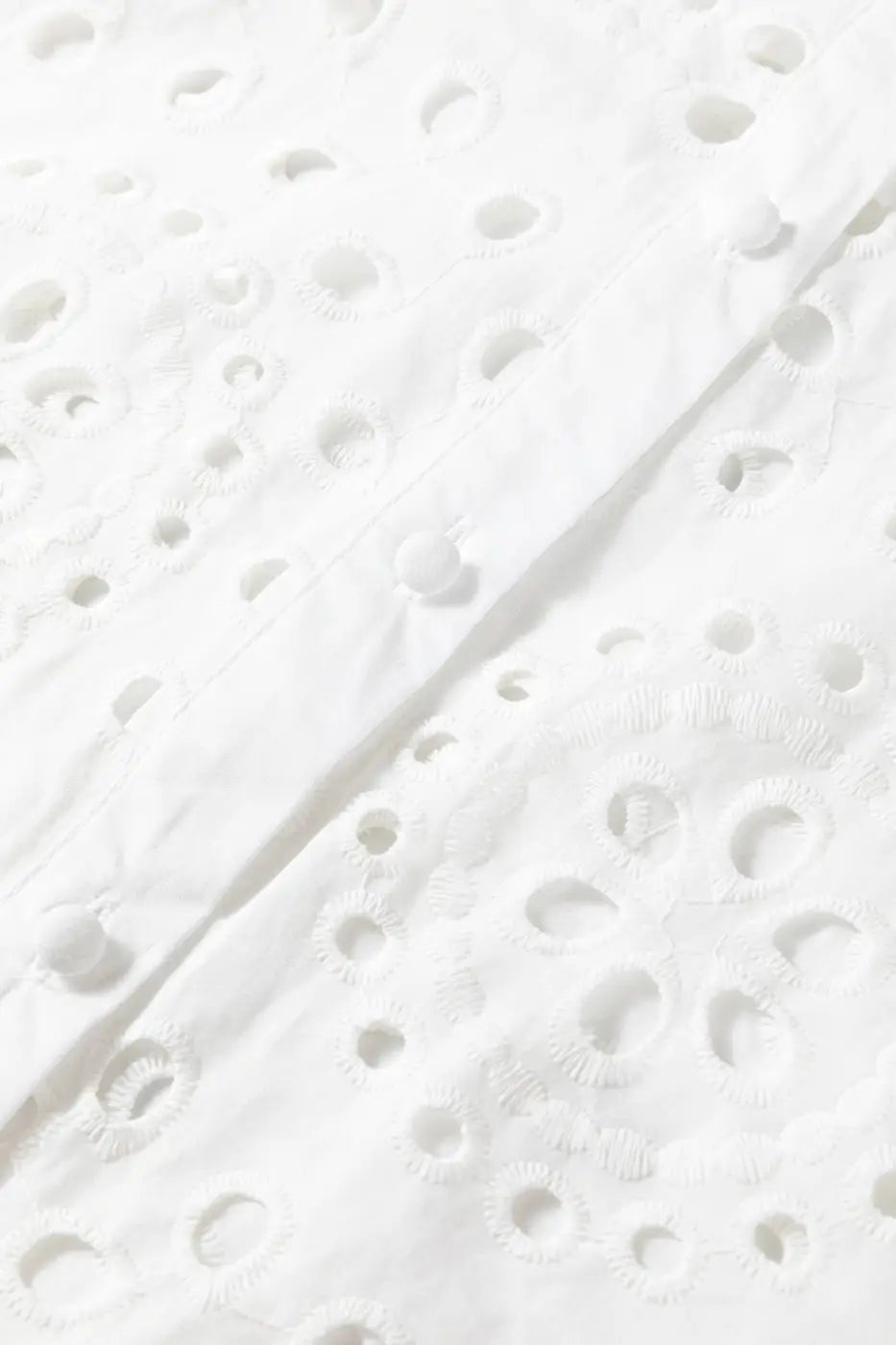 Women's White Cutwork Embroidered Puff Sleeve Crop Top