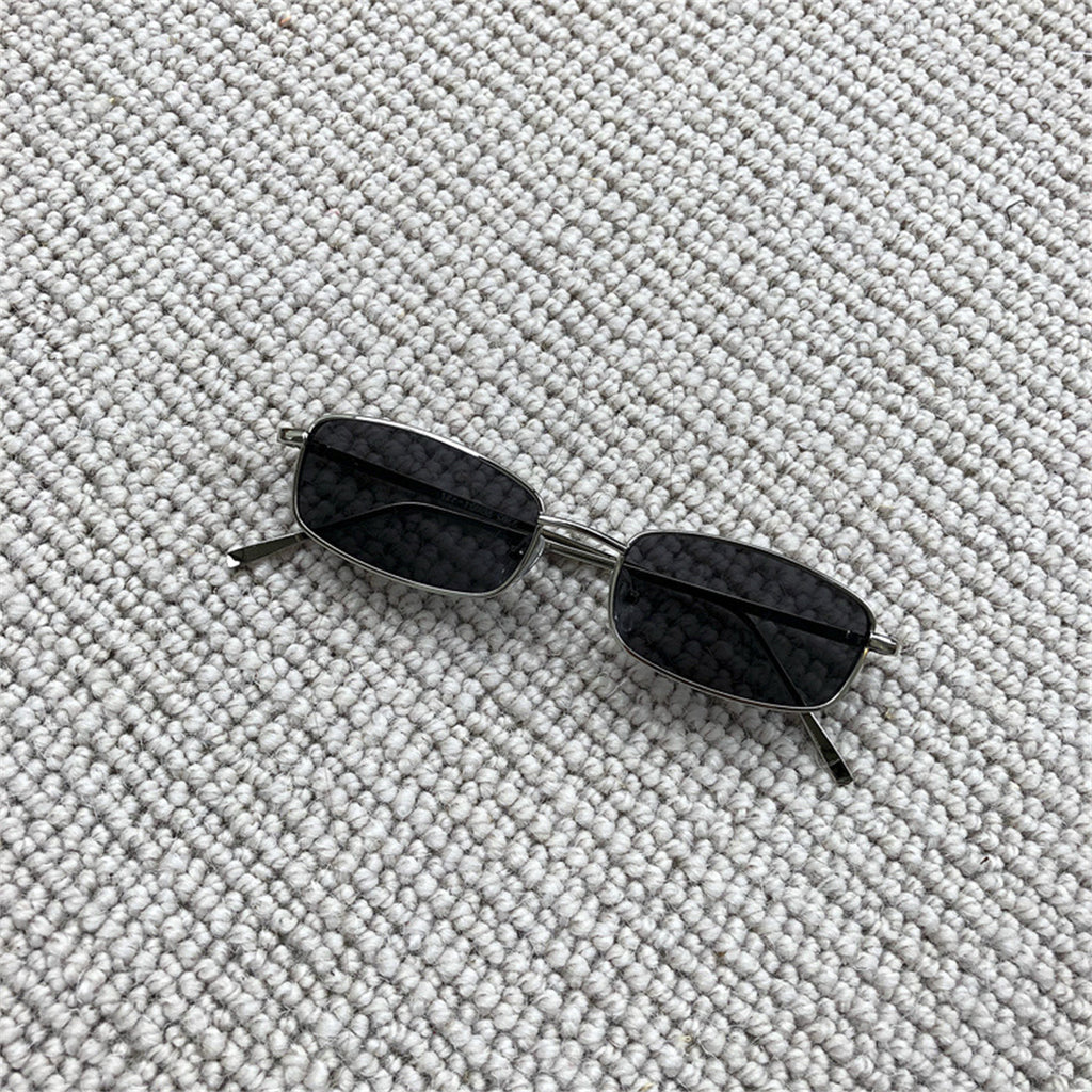 Retro Small Box Square Metal Glasses