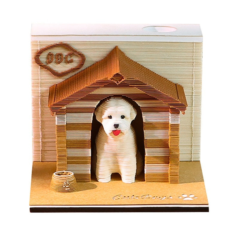 2026 Paper Carving Calendar Creative Desktop Decorative Ornaments