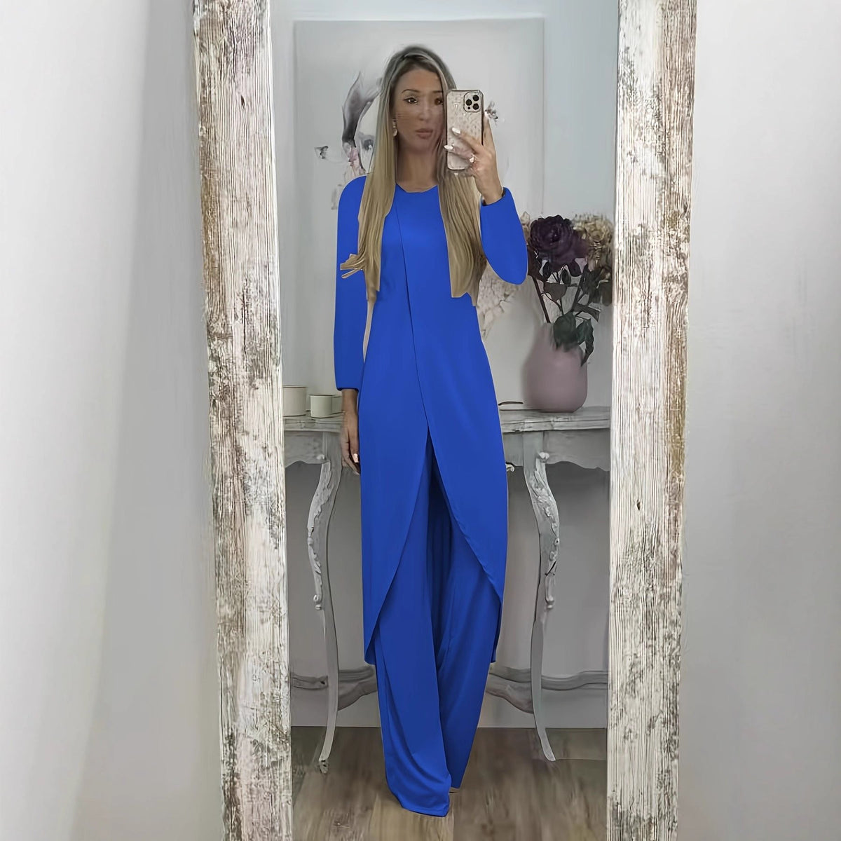 Casual Long Sleeve Two-piece Loose Round Neck