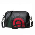 Stitching Contrast Color Ladies Leather Shoulder Bag