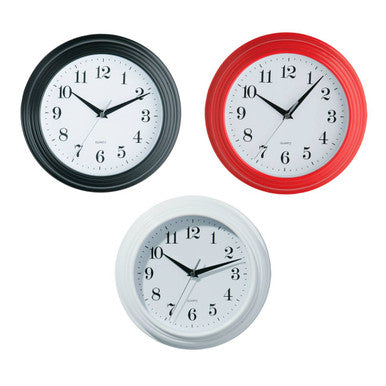 Pelham 25cm Dia Vintage White Wall Clock