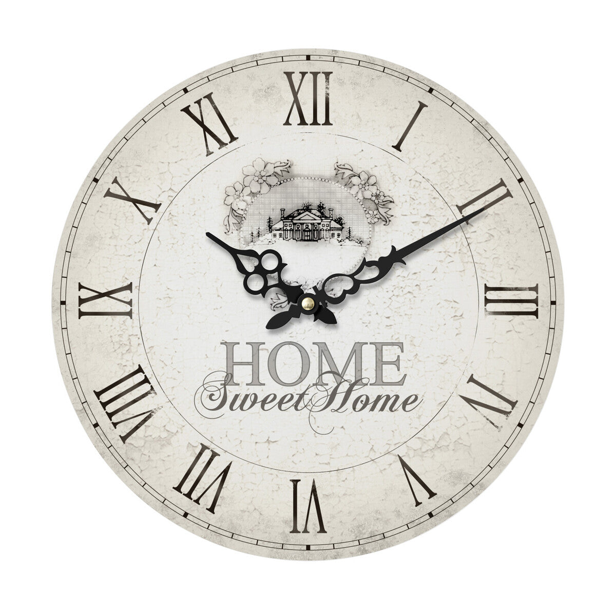 Home Sweet Home 34cm Dia Round Wall Clock