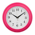 25cm Dia Vintage Hot Pink Round Wall Clock | Elliot