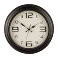 44cm Dia Matt Black Metal Wall Clock | Myers
