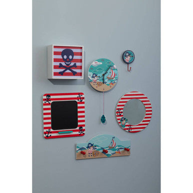 Pirate 23cm Dia Wall Clock