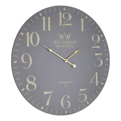 Destini 60cm Dia Classic Grey Wall Clock
