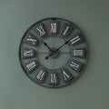 70cm Dia Grey Metal Small Wall Clock | Vitus