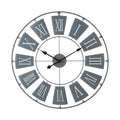 90cm Dia Grey Metal Large Wall Clock | Vitus