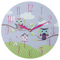 Kids 25cm Dia Owl Wall Clock | Kids Clock