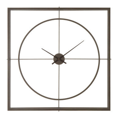 Trinity 105cm Dia Rust Finish Wall Clock