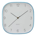 29cm Dia Square Blue Finish Case Wall Clock | Elko