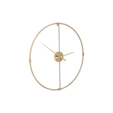 Beauly 60cm Dia Metal Wall Clock with Gold Finish