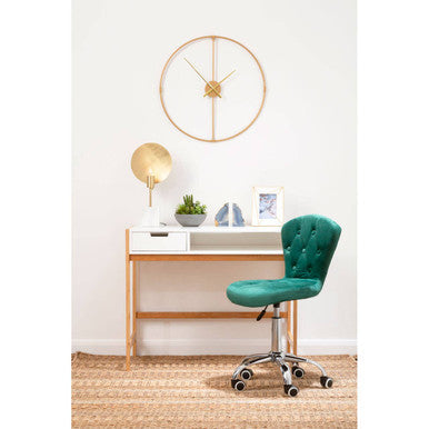 Beauly 60cm Dia Metal Wall Clock with Gold Finish