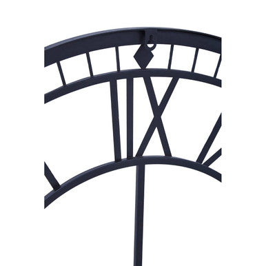 80cm Dia Skeletal Wall Clock with Black Finish Frame | Vitus