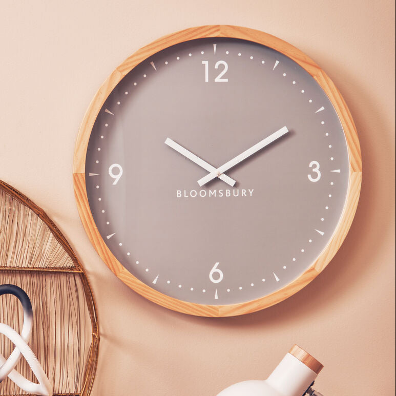 Vitus 50cm Dia Grey Wall Clock