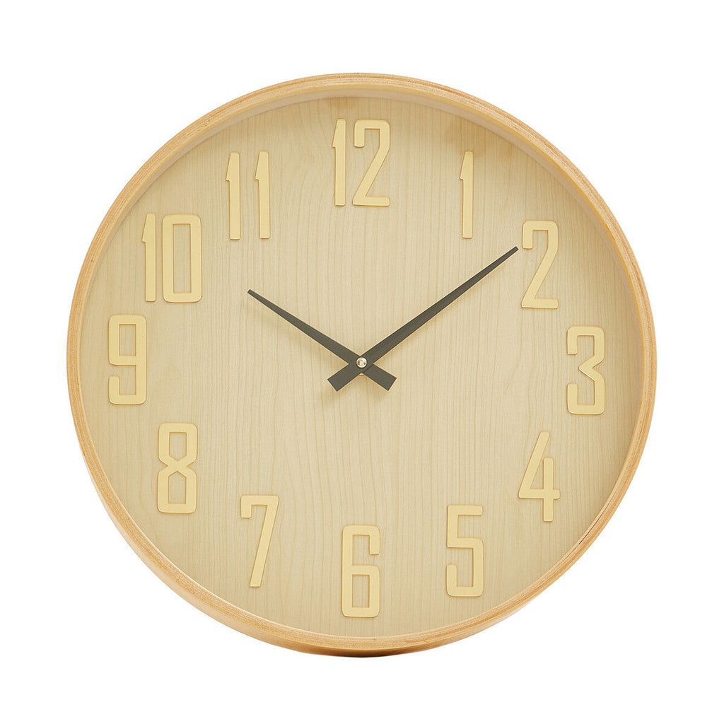 40cm Dia Natural Wall Clock | Vitus