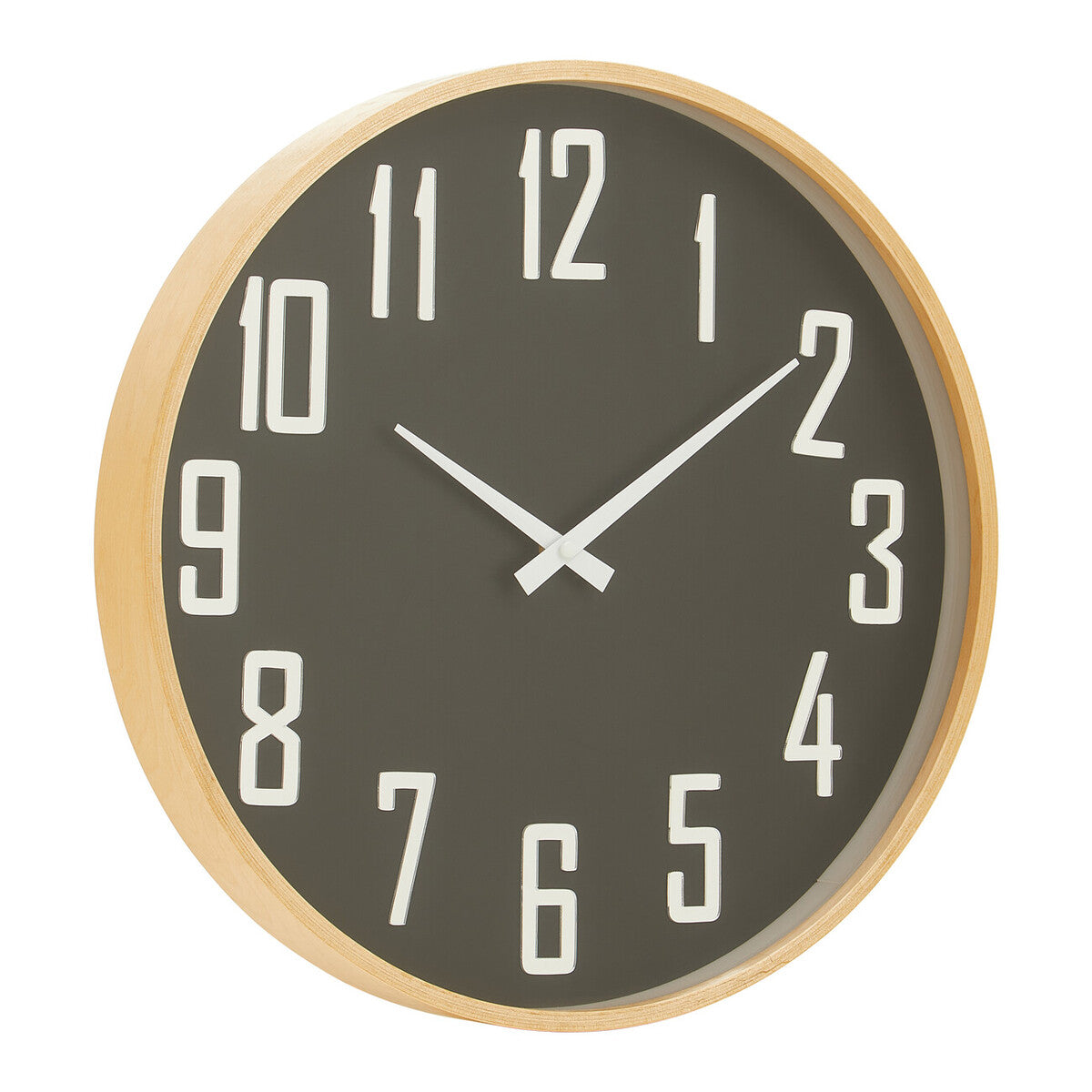 Vitus 30cm Dia Black Wall Clock