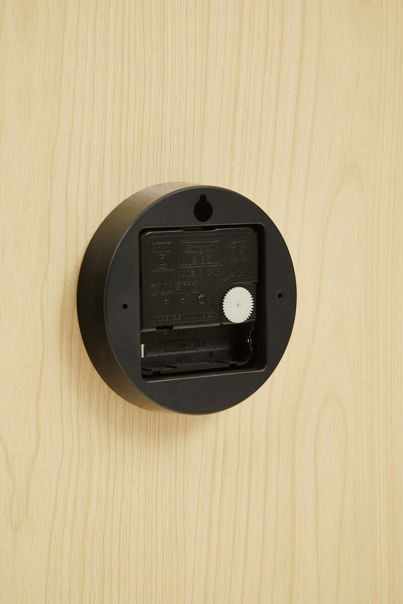 30cm Dia Black Wall Clock | Vitus