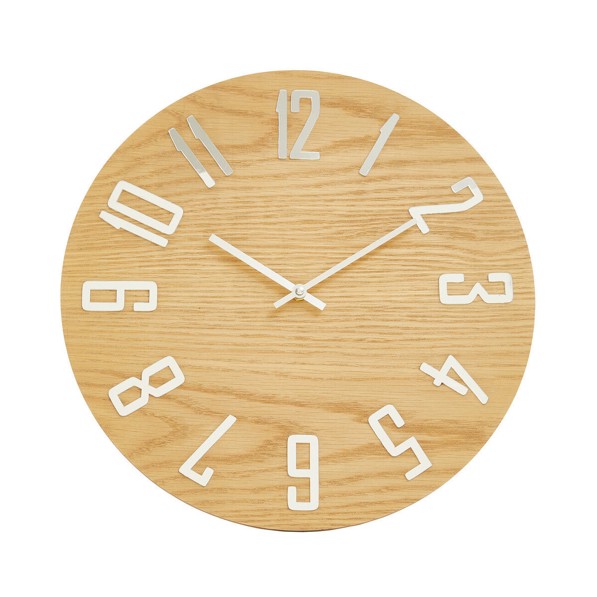 Vitus 40cm Dia Natural Wood Effect Wall Clock
