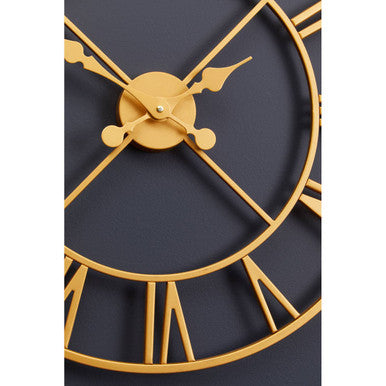 56cm Dia Gold Finish Wall Clock | Vitus