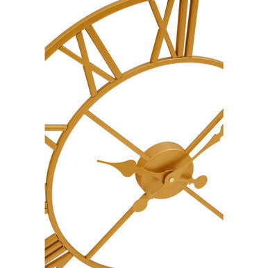 56cm Dia Gold Finish Wall Clock | Vitus