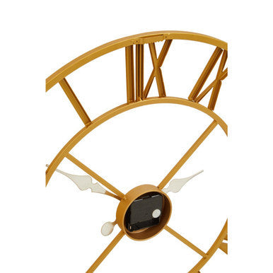 56cm Dia Gold Finish Wall Clock | Vitus