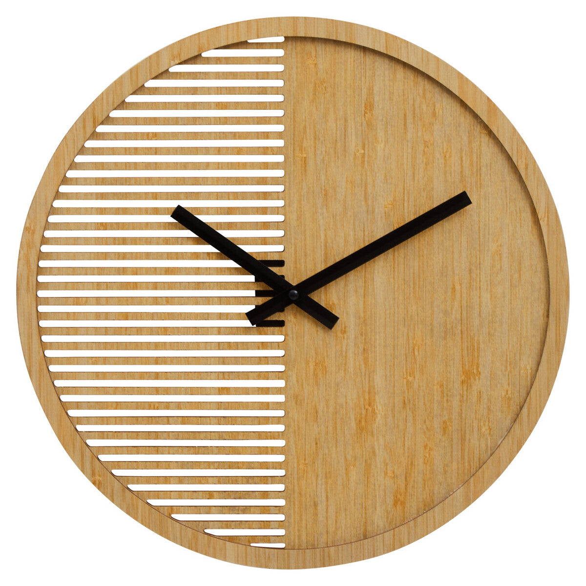 40cm Dia Small Wooden Effect Wall Clock | Vitus