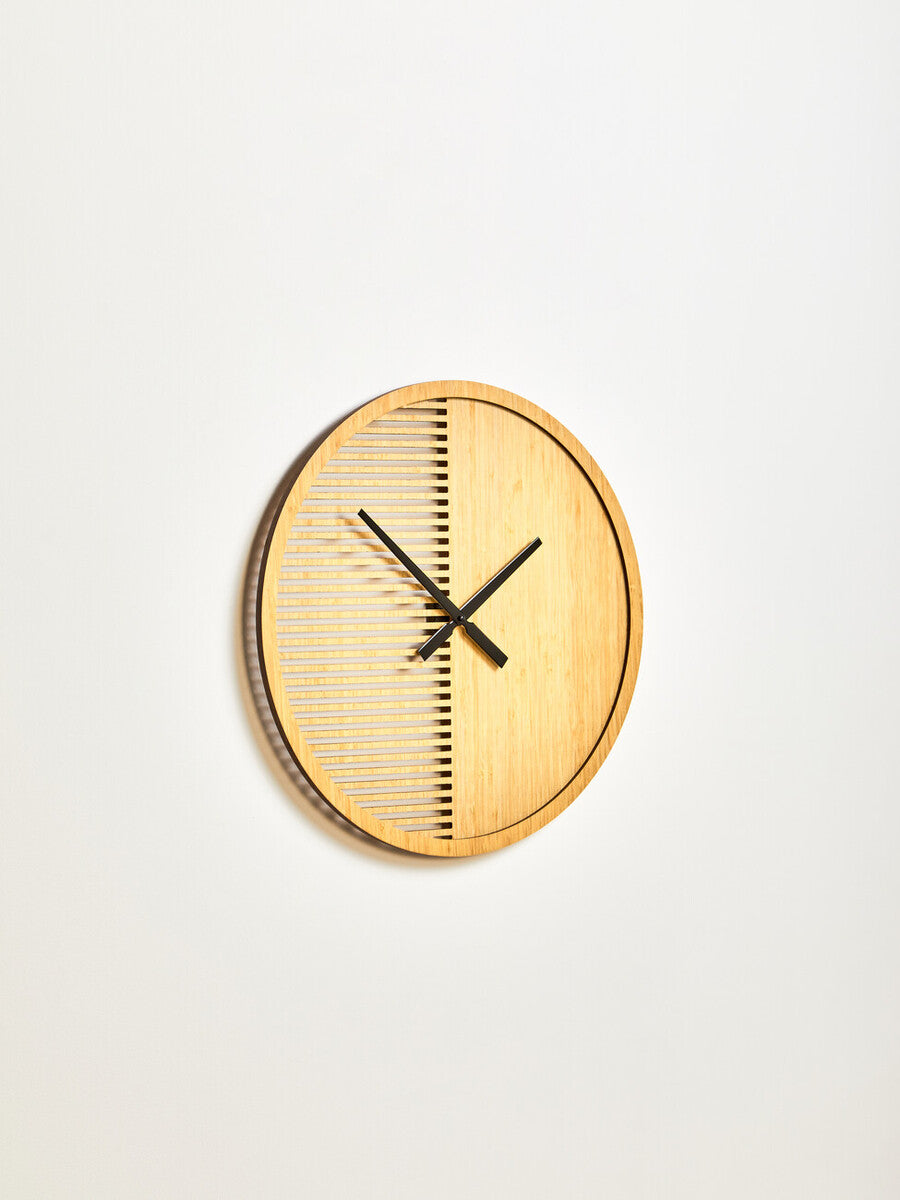 Vitus 40cm Dia Small Wooden Effect Wall Clock