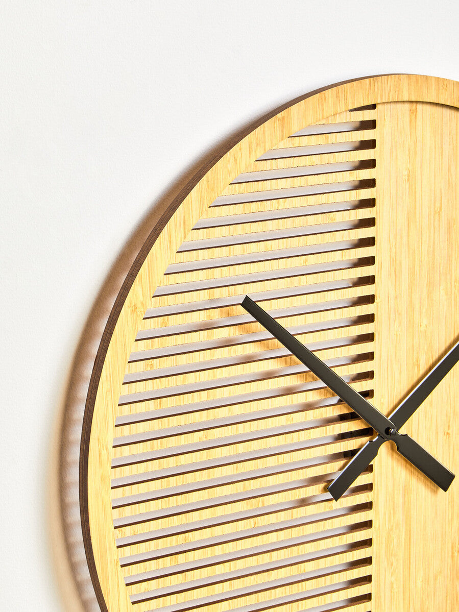 Vitus 40cm Dia Small Wooden Effect Wall Clock