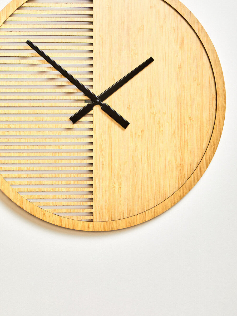 Vitus 40cm Dia Small Wooden Effect Wall Clock