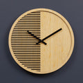 40cm Dia Small Wooden Effect Wall Clock | Vitus