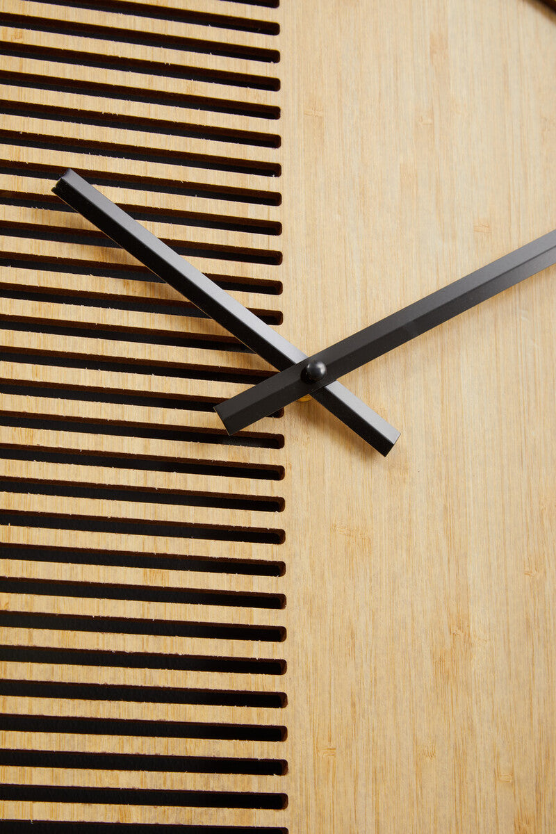 40cm Dia Small Wooden Effect Wall Clock | Vitus