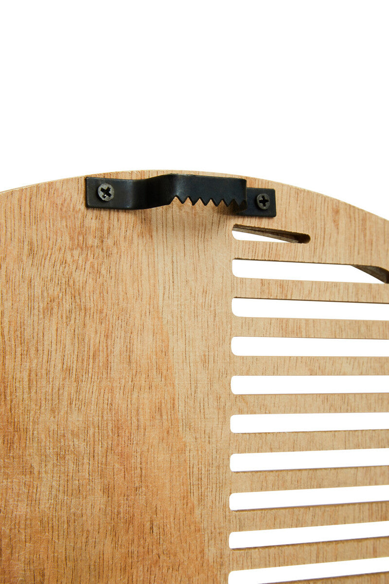 40cm Dia Small Wooden Effect Wall Clock | Vitus