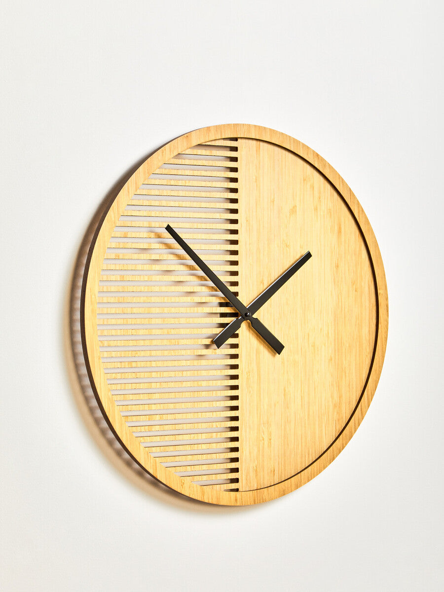 Vitus 60cm Dia Large Wooden Wall Clock