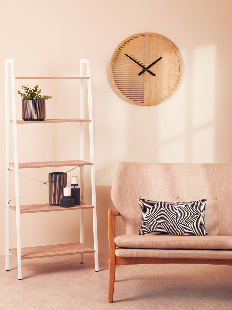 60cm Dia Large Wooden Wall Clock | Vitus