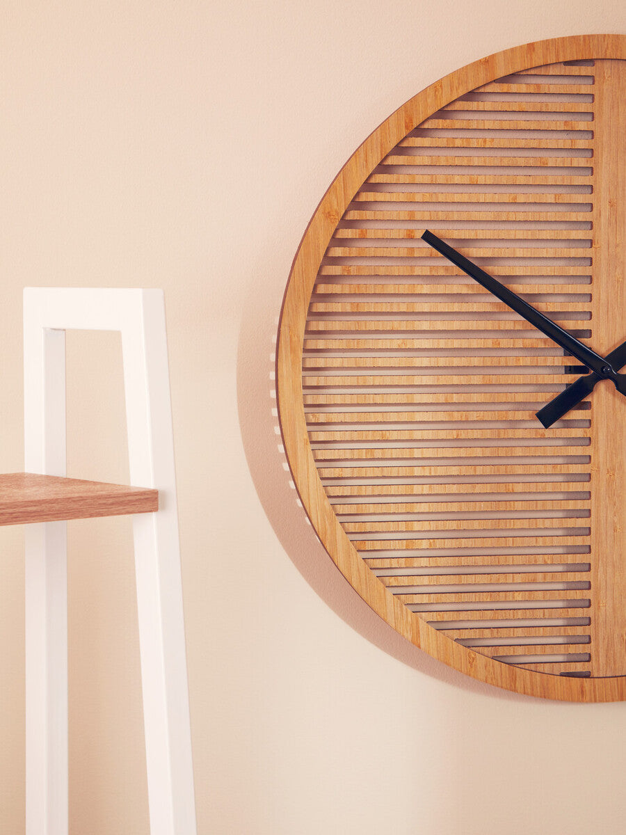 Vitus 60cm Dia Large Wooden Wall Clock