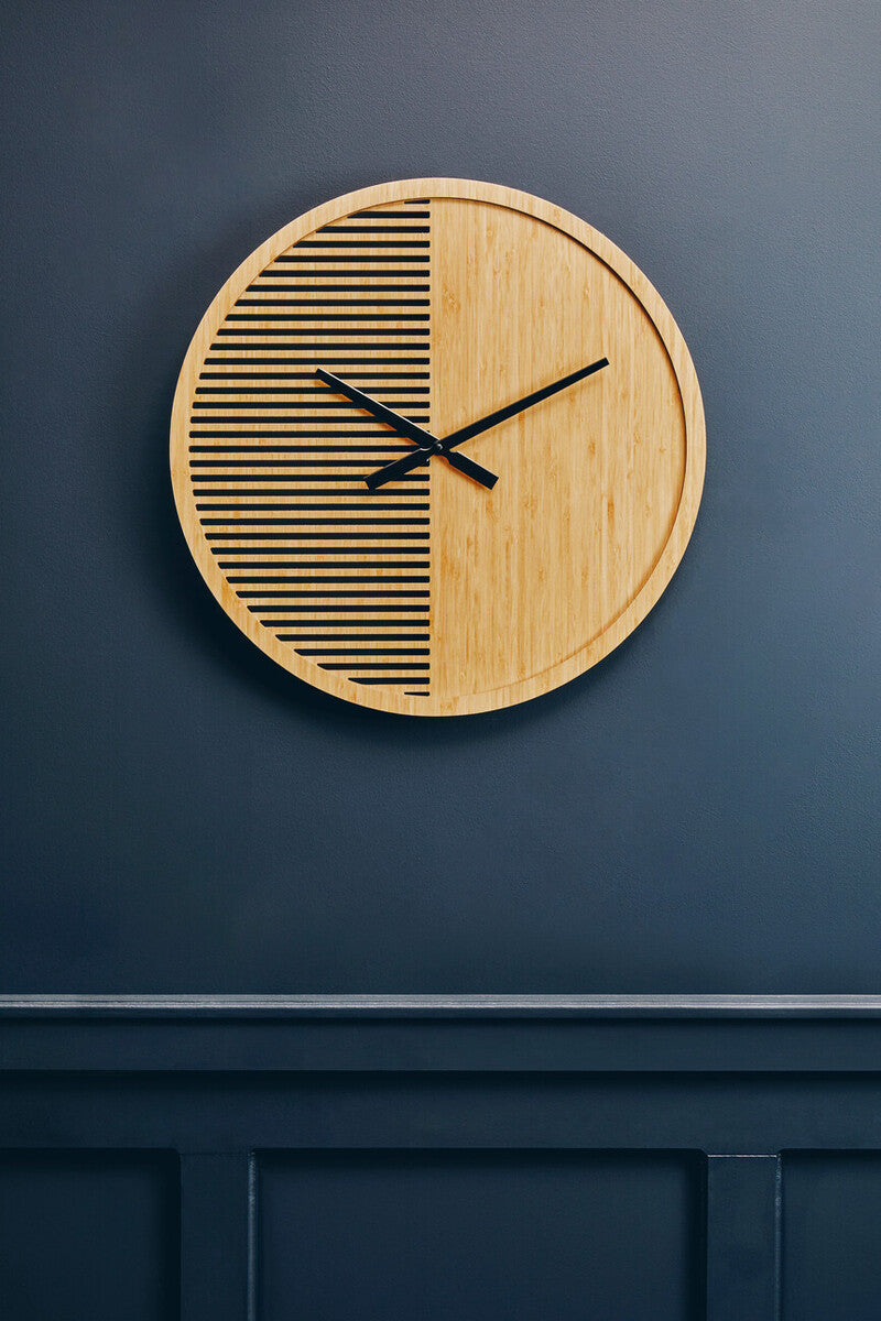 Vitus 60cm Dia Large Wooden Wall Clock