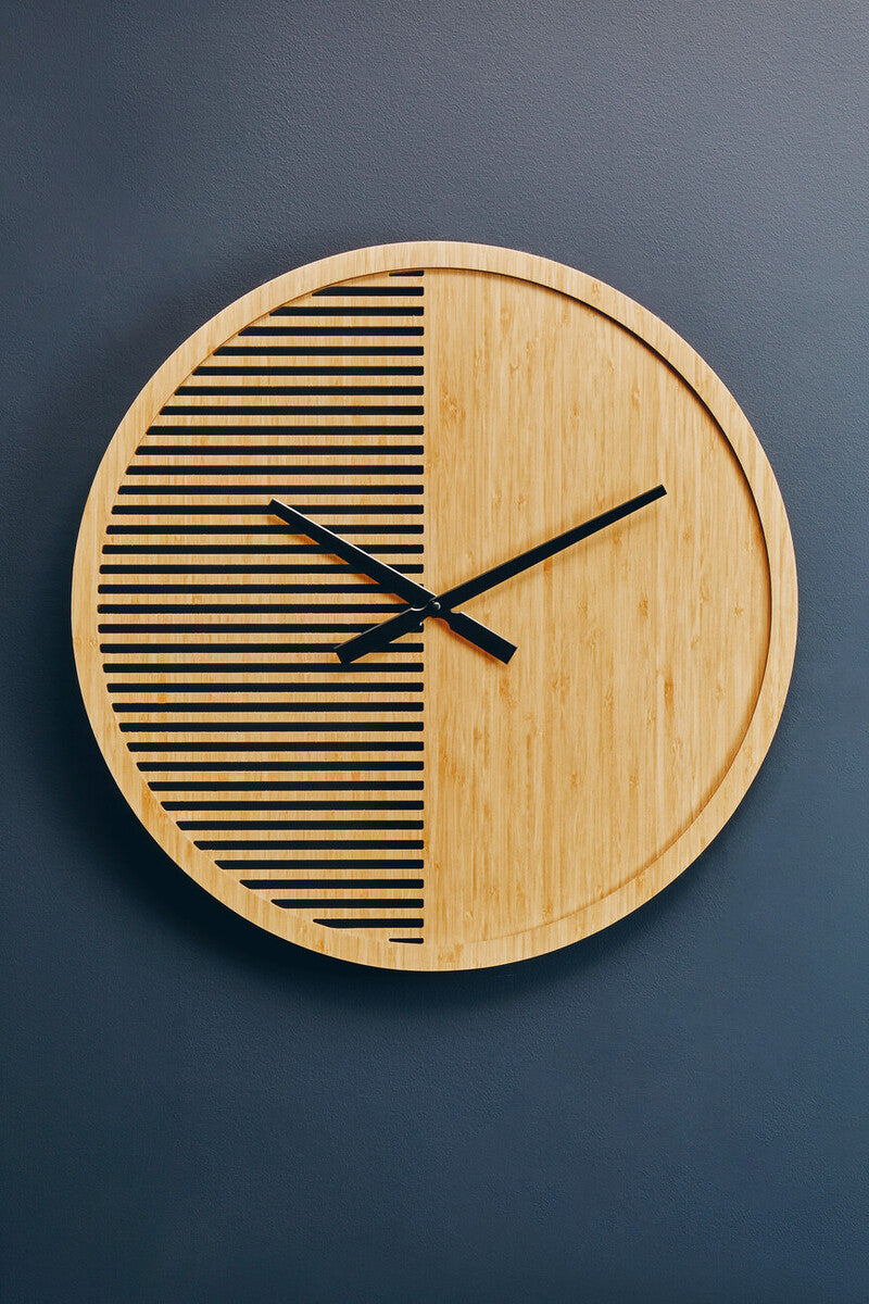 Vitus 60cm Dia Large Wooden Wall Clock