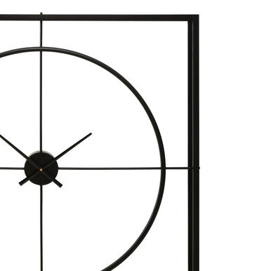 105cm Dia Black Finish Wall Clock | Trinity