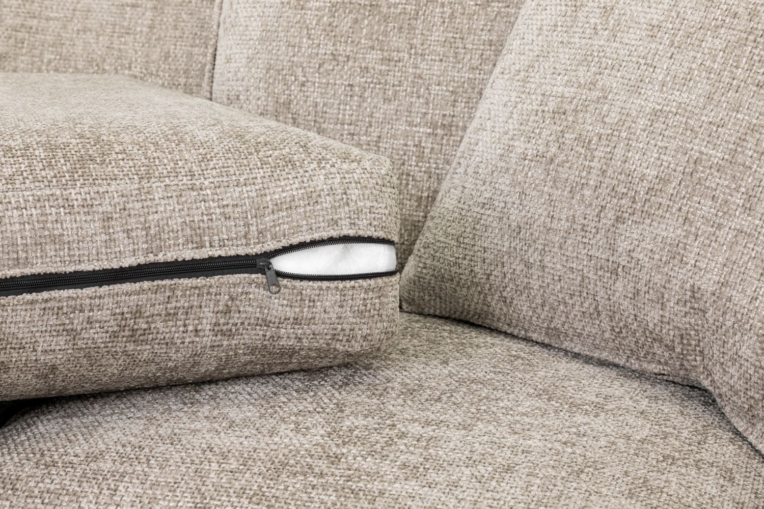 Nebraska Fabric 3+2 Sofa Set: Plush, Removable Cushions, Wooden Feet