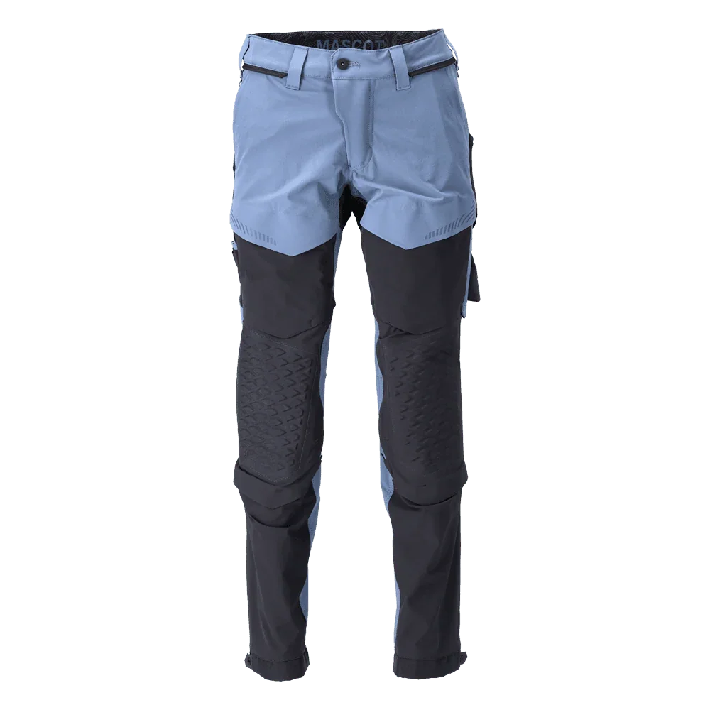 Mascot 22279 Ultimate Stretch Click System Pocket Trousers Stone Blue / Dark Navy