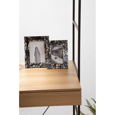 Aliso Assorted Wood Photo Frame with Mosaic Design 4x6