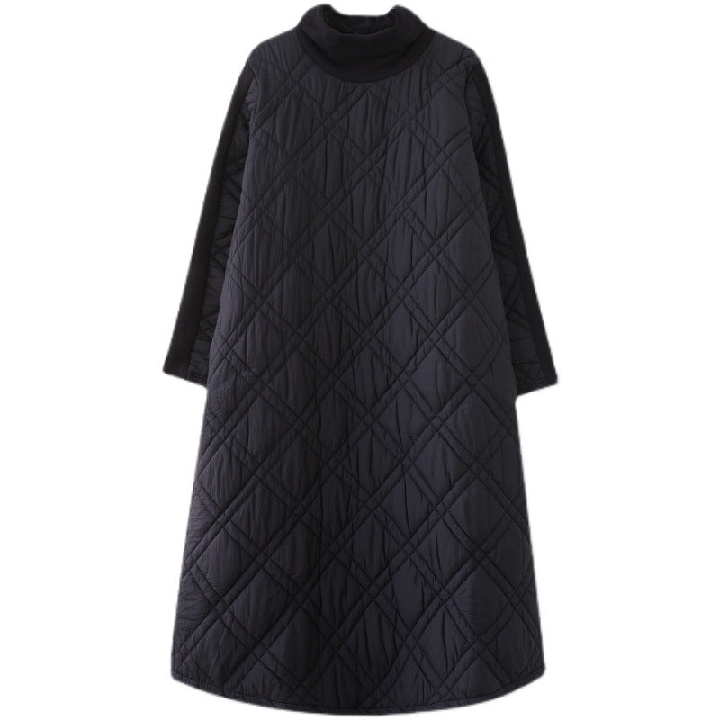 Casual High Neck Fashionable Patchwork Dress
