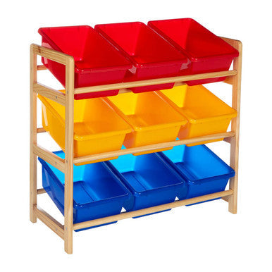 Pixel Kids 3 Tier Pine Frame Storage Unit | Kids Storage