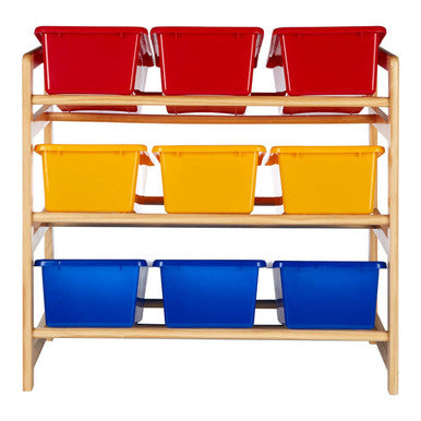 Pixel Kids 3 Tier Pine Frame Storage Unit | Kids Storage