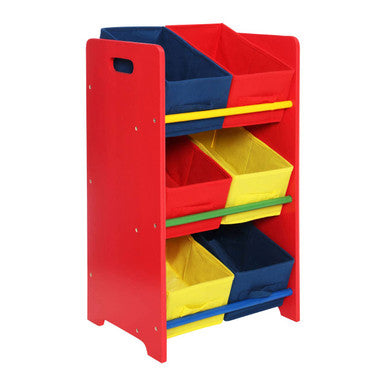Pixel Red 3 Tier Kids Storage Unit