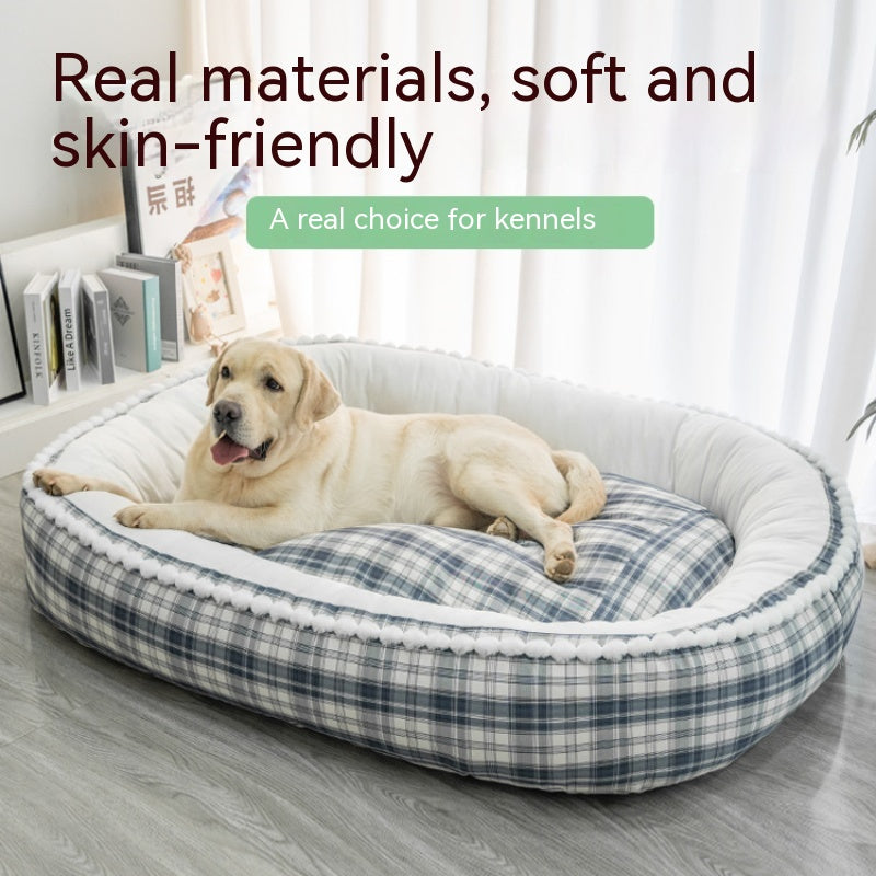 Kennel Winter Warm Dog Mat Pet Large Dog Removable And Washable Four Seasons Universal